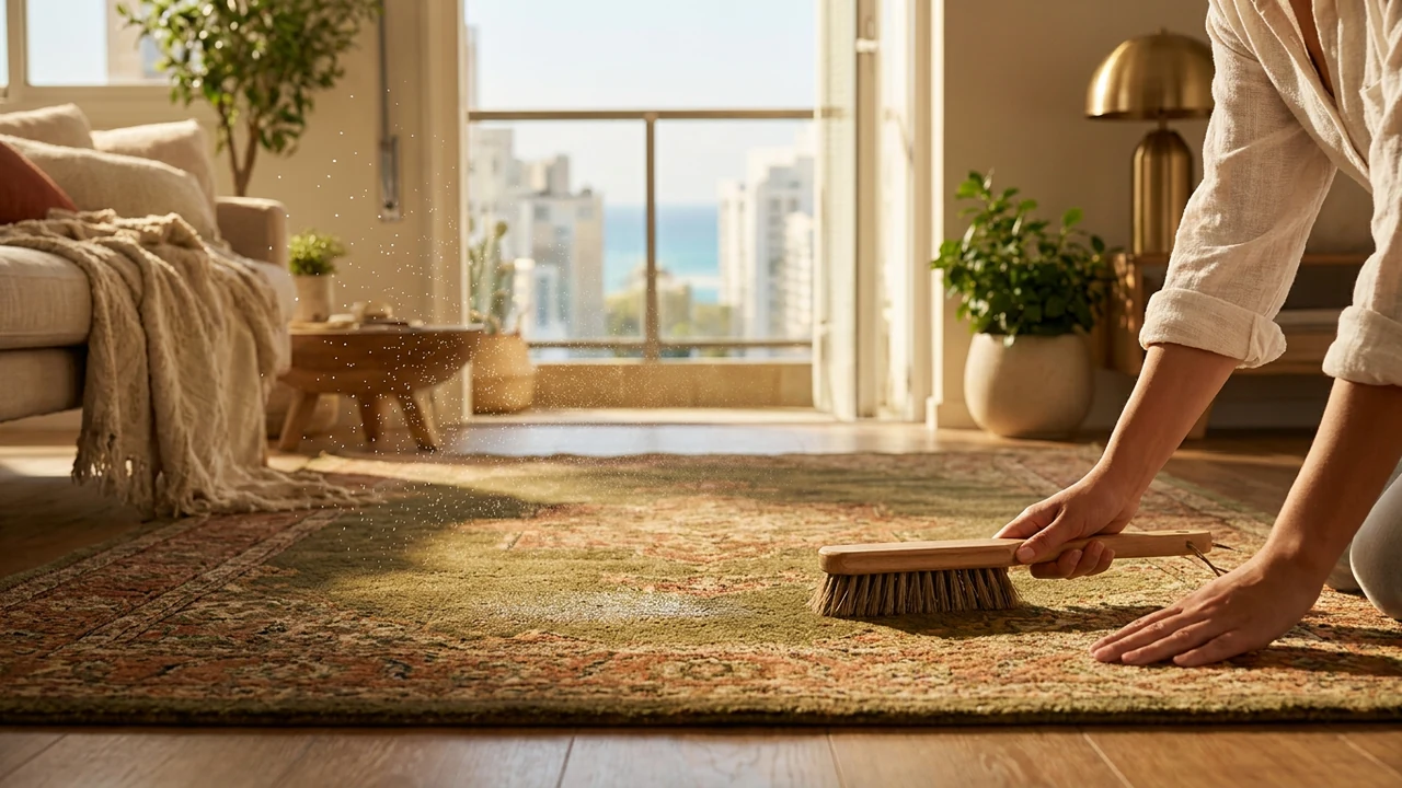Carpet cleaning service artwork for Sagur