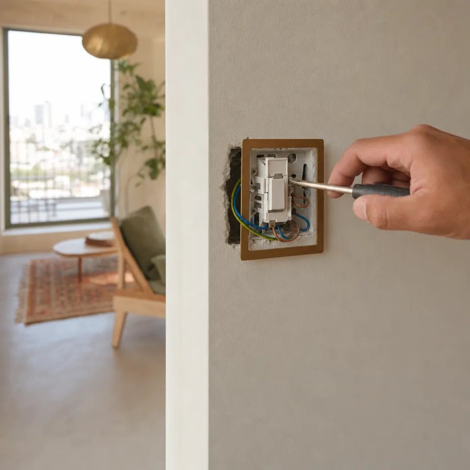 Electrician service artwork for Sagur