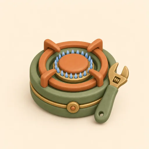 Gas technician service artwork for Sagur