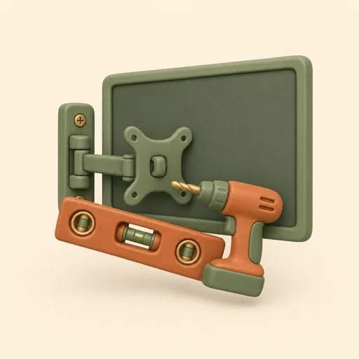 TV and shelf mounting service artwork for Sagur