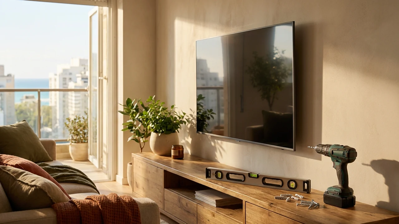 TV and shelf mounting service artwork for Sagur