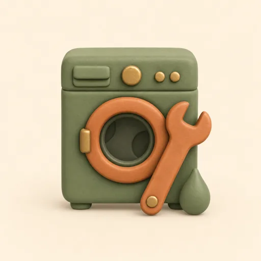 Washer repair service artwork for Sagur